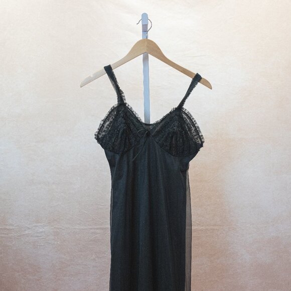 Vinatge Mesh Maxi Dress - Picture 1 of 2